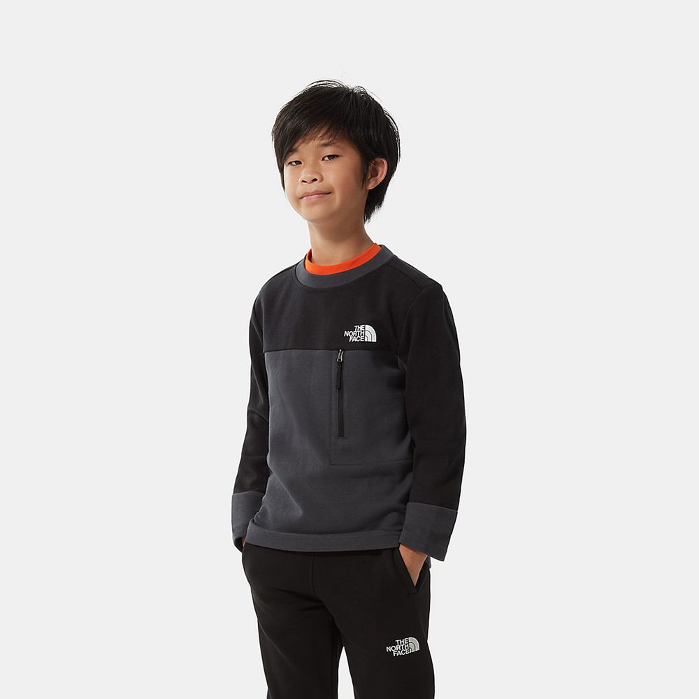 The North Face Jackets Boys Australia - The North Face Slacker Sweater Grey / Black (DZV-067541)